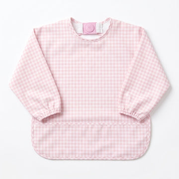 Magnetic Long Sleeve Bib - Petal Check