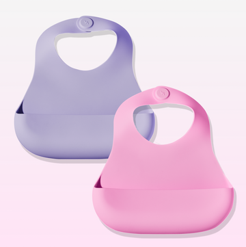 Babynetic Magnetic Bib - Strawberry Dream + Grape Crush, image 3