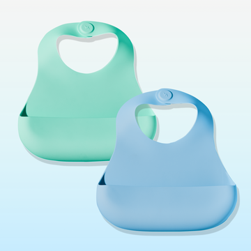 Babynetic Magnetic Bib - Blueberry Burst + Kiwi Bliss, image 4